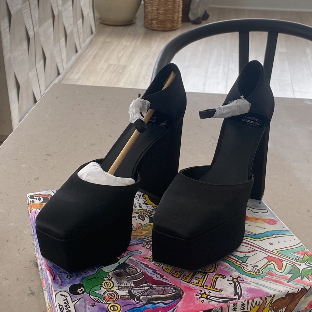 Jeffery Campbell Satin Pumps